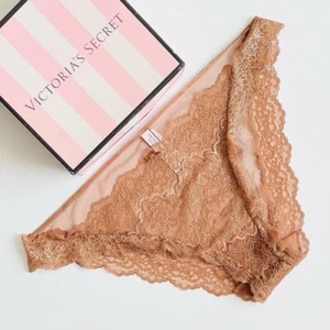 XXL Victoria’s Secret Dream Angels brown bronze lace cheekini panties - Picture 1 of 4