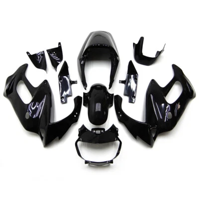 Black Fairings Plastic Bodywork Kit for VTR1000F 1997-2005 Super Hawk 1000 Honda Foto 1 de 4