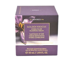 Korres Golden Krocus Hydra-Filler Plumping Cream Plant Based Collagen 50 ml New - Picture 1 of 4