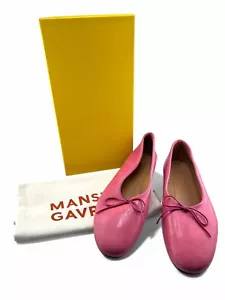 New Mansur Gavriel Dream Ballerina Flamingo Pink Flat Size 36.5 $395 SOLD OUT - Picture 1 of 7