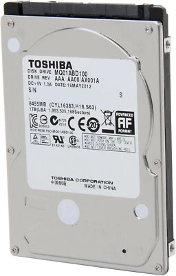 Toshiba MQ01ABD100 1TB 5400RPM 2.5" SATA 3Gb/s Hard Drive for PS4, PS3, Laptop - Image 1 of 3