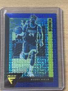 2020-21 PANINI FLUX BUDDY HIELD #155 BLUE MOJO Prizm #05/99 SACRAMENTO KINGS