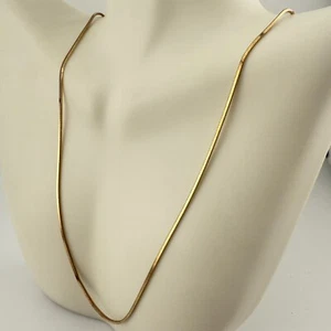 Danecraft Vintage Gold über 925 Sterlingsilber Box Kette Halskette 24" (5,8 g) - Bild 1 von 4