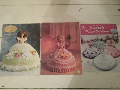 Lot of 3 Annie’s & Annie’s Attic crochet collector fashion doll costume pattern - Image 1 of 4