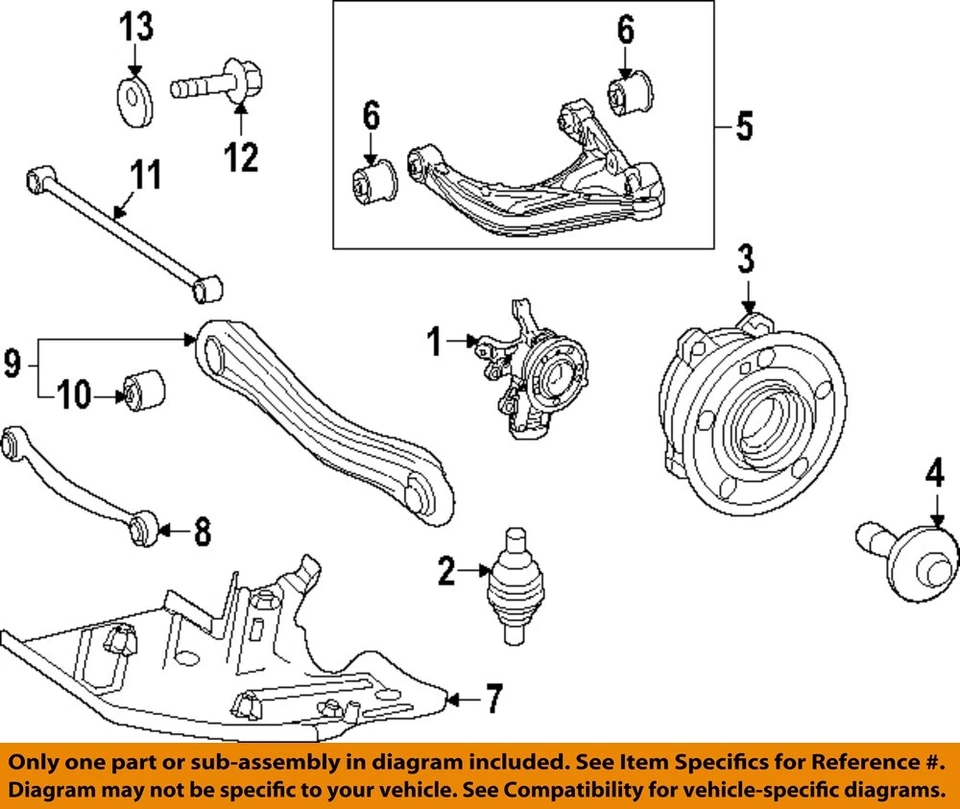 MERCEDES OEM 20-23 GLE350 Rear Suspension Suspension Components-Hub 1673560200 - Image 1 of 1