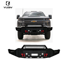 Vijay For 2020-2023 Chevy Silverado 2500 3500 Steel Front Bumper With LED Lights
