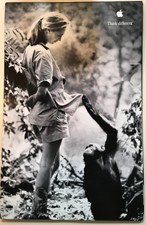 Brand New 1998 Original Apple Think Different Poster Jane Goodall Size 11 x 17