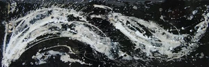 NEW ORIGINAL RACHEL MCCULLOCK "Obsidian III" ABSTRACT MODERN PAINTING - Picture 1 of 2