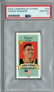 $ PSA 10 GEM-MT Aaron Rodgers 2003 Campioni Di Futuro #63 Rookie Card