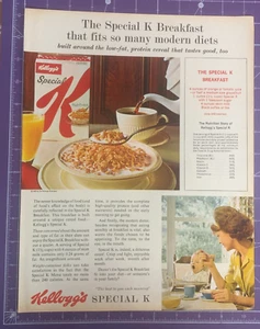 1963 DRUCKANZEIGE KELLOGG'S SPECIAL K MÜSLI MUTTER MIT MÜDEM BABY - Bild 1 von 6