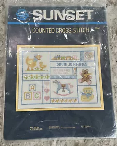 Kit de punto de cruz contado atardecer My Baby Keepsakes 2990 kit sellado 9" x 12" - Imagen 1 de 3