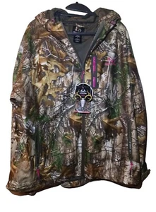 2XL Women's Realtree Lightweight Sent Control Jacket Realtree Xtra Pink Logo - Picture 1 of 22