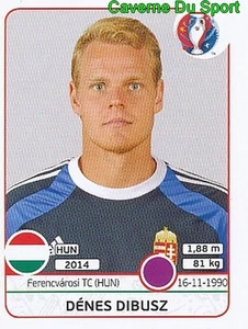 DENES DIBUSZ HUNGARY FERENCVAROSI.TC RARE UPDATE STICKER EURO 2016 PANINI - Imagen 1 de 1