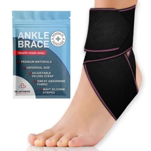 ANKLE SUPPORT WRAPS FOR WOMEN & MEN, FOOT BRACE & ANKLE BRACE FOR SPRAINED ANKLE - Picture 1 of 7