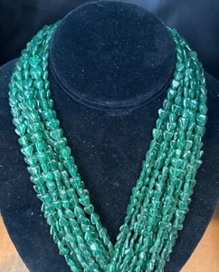 green aventurine 5 mm heart shaped bead 17 inch strand - Picture 1 of 4