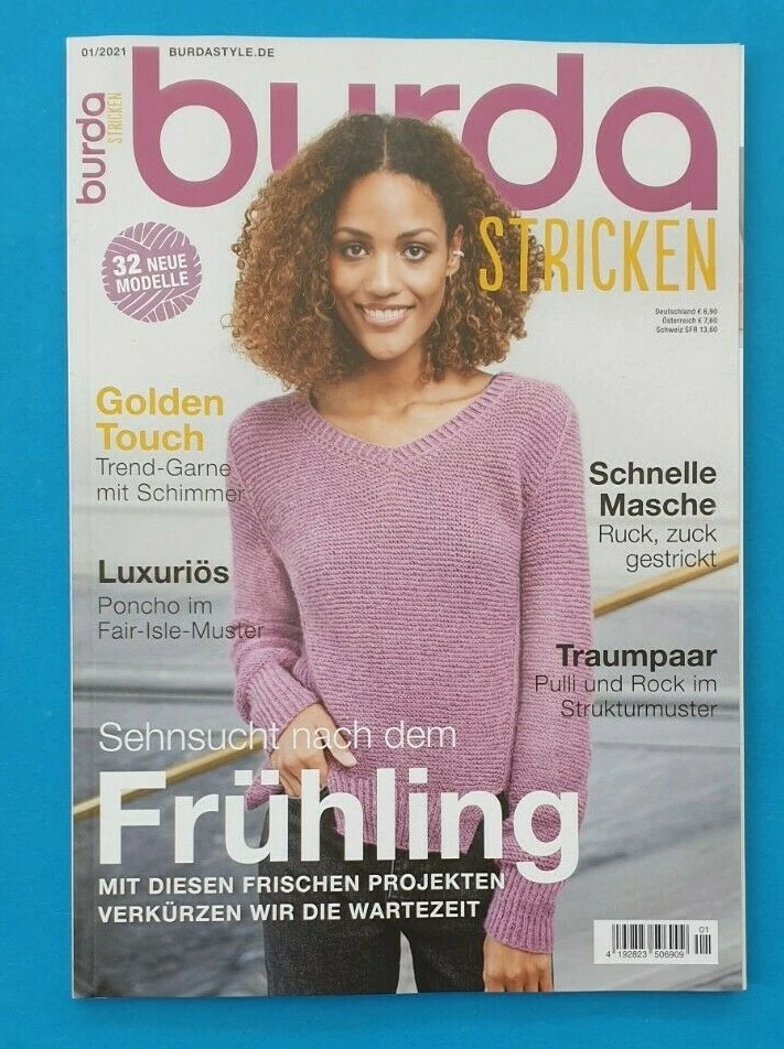 Burda Tejer 01/2021 Anhelo de Primavera NUEVO + sin leer