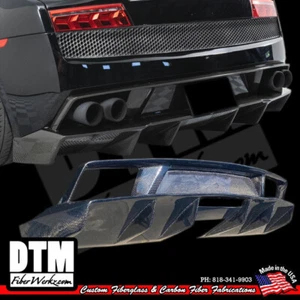 Lamborghini Gallardo 09-14 Carbon Fiber 2x2 rear LP Diffuser LP550 LP560 LP570 - Picture 1 of 2