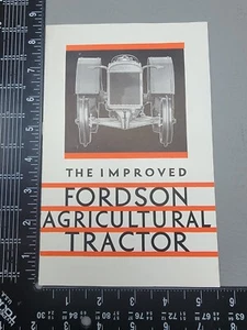 IMPROVED FORDSON AGRICULTURE TRACTOR LG. BROCHURE 1930'S - Bild 1 von 3