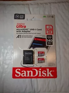 Sandisk Ultra 128Gb Class 10 Uhs-1 U1 Microsdxc Memory Card 2 Pack - Picture 1 of 2