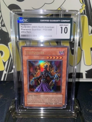 2003 Yugioh Pharaonic Guardian Helpoemer UR - CGC 10 - Image 1 of 4
