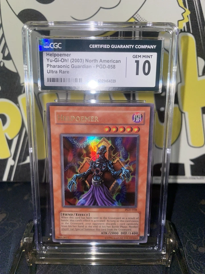 2003 Yugioh Pharaonic Guardian Helpoemer UR - CGC 10 - Image 1 of 4