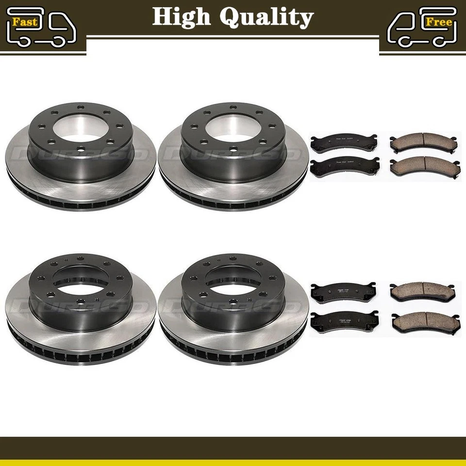 6xBrake Pad Set Disc Rotors Fits 2002 Chevrolet Avalanche 2500 - Image 1 of 4