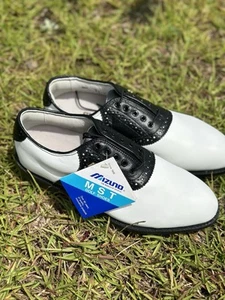 NEW Mizuno MST Classic 9824 Men's Leather Golf Shoes Size 7.5 NWT New - Picture 1 of 9