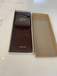 NEW Vintage Brown Leather Wallet Genuine Cowhide With Box 1970’s - Picture 1 of 10