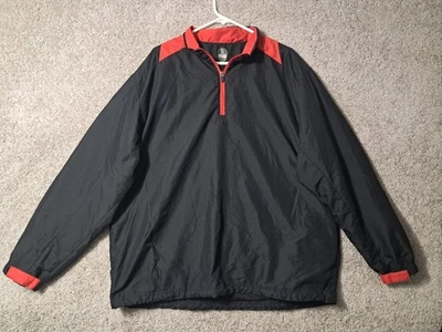 PGA Tour Pro Series Hombre Negro Rojo XL Pullover Chaqueta Poliéster Foto 1 de 4