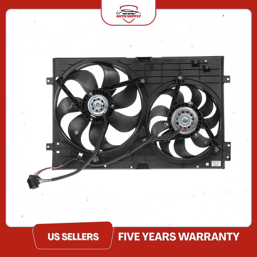 Conjunto ventilador radiador refrigeración motor Dorman 620-799 para Audi Volkswagen Foto 1 de 2