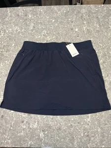 Quitte 100% Lyocell Skort Größe XL Gummibund Blau Neu mit Etikett - Bild 1 von 8