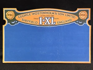 Store Counter Top Advertising George Wostenholm I*XL Knives Sheffield - Sign - Picture 1 of 8