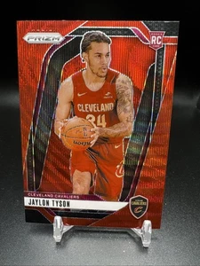 2024-25 Panini Prizm Basketball Red Wave #228 Jaylon Tyson Rookie - Picture 1 of 2