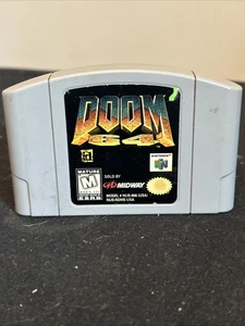 Doom (Nintendo 64, N64) Authentic - Cartridge Only No Case #4 - Picture 1 of 3