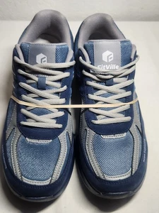 FitVille Para Hombre Talla 9EW Zapatos para Caminar Extra Anchos Azul Cómodo Zapatilla Arco... - Imagen 1 de 15