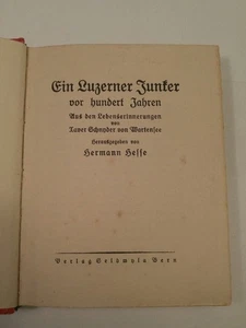 Ein Luzerner Junker vor hundert Jahren - Aus den Lebenserinnerungen von Xaver Sc - Bild 1 von 2