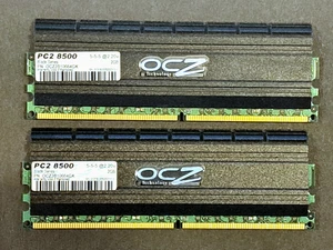 OCZ Blade Series - 2x2GB DDR2 memory lot PC2 8500 OCZ2B10664GK 5-5-5 - Picture 1 of 1