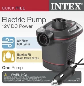 Bomba de aire eléctrica de llenado rápido Intex 12 V CC potencia 650 L/min para coche camión RV - Imagen 1 de 4