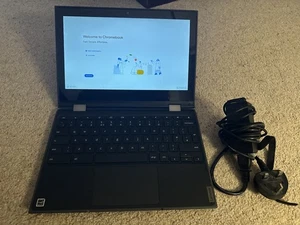 Lenovo ChromeBook 11" 100e 2nd Gen Intel Celeron N020 4GB 32GB Black C Grade - Picture 1 of 3