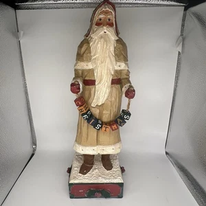 House of Hatten A Christmas Alphabet Rawson Tall Santa Holding Blocks 1998 Vintage - Bild 1 von 16