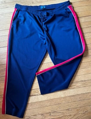 Foundry Supply Mens polyester 3X Blue Red Sweatpants Drawstring Lounge Pants - Image 1 of 4