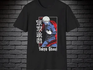 Camiseta negra anime Tokyo Ghoul Kaneki Ken Grunge - Imagen 1 de 4