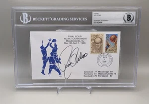 KENTUCKY WILDCATS RICK PITINO auto firmata 1996 FINAL FOUR COVER BECKETT (BAS) - Foto 1 di 3