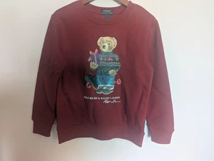 Polo Bear Crewneck Sweatshirt Size 6 Boys - Picture 1 of 1