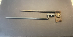 Original Indianerkrieg US Modell 1873 Sockel Bajonett & Lederscheide kostenloser Versand - Bild 1 von 23