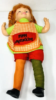 Кукла Horsman Pippi Longstocking Astrid Lindgren 1972 РЕДКАЯ 11 дюймов - Изображение 1 из 4