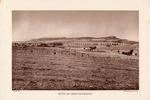 BUTTE DE SION VAUDEMONT PLANCHE 1938 OLD PRINT - Picture 1 of 1