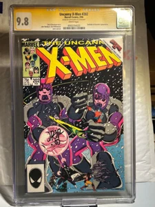 Uncanny X-men #202 CGC 9.8, SS Firmado John Romita Jr., Sentinels & Beyonder App - Imagen 1 de 4