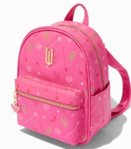 Wicked Glinda Good Witch Pink + Gold Zip Adjustable Mini Backpack Bag Brand New - Picture 1 of 3