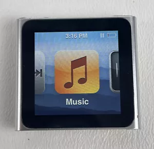 🔥Apple iPod Nano Silver 6th Gen 8GB Fm Radio & Songs Model MC525LL WORKS!🔥 - Picture 1 of 7